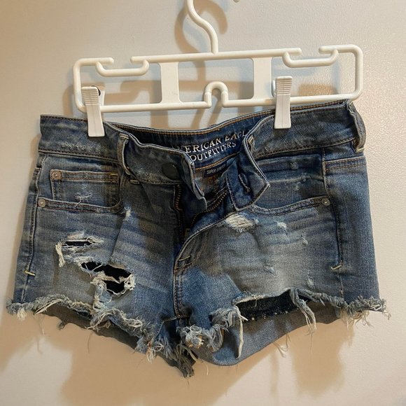Ripped Jean Shorts, size 4 - Picture 1 of 2